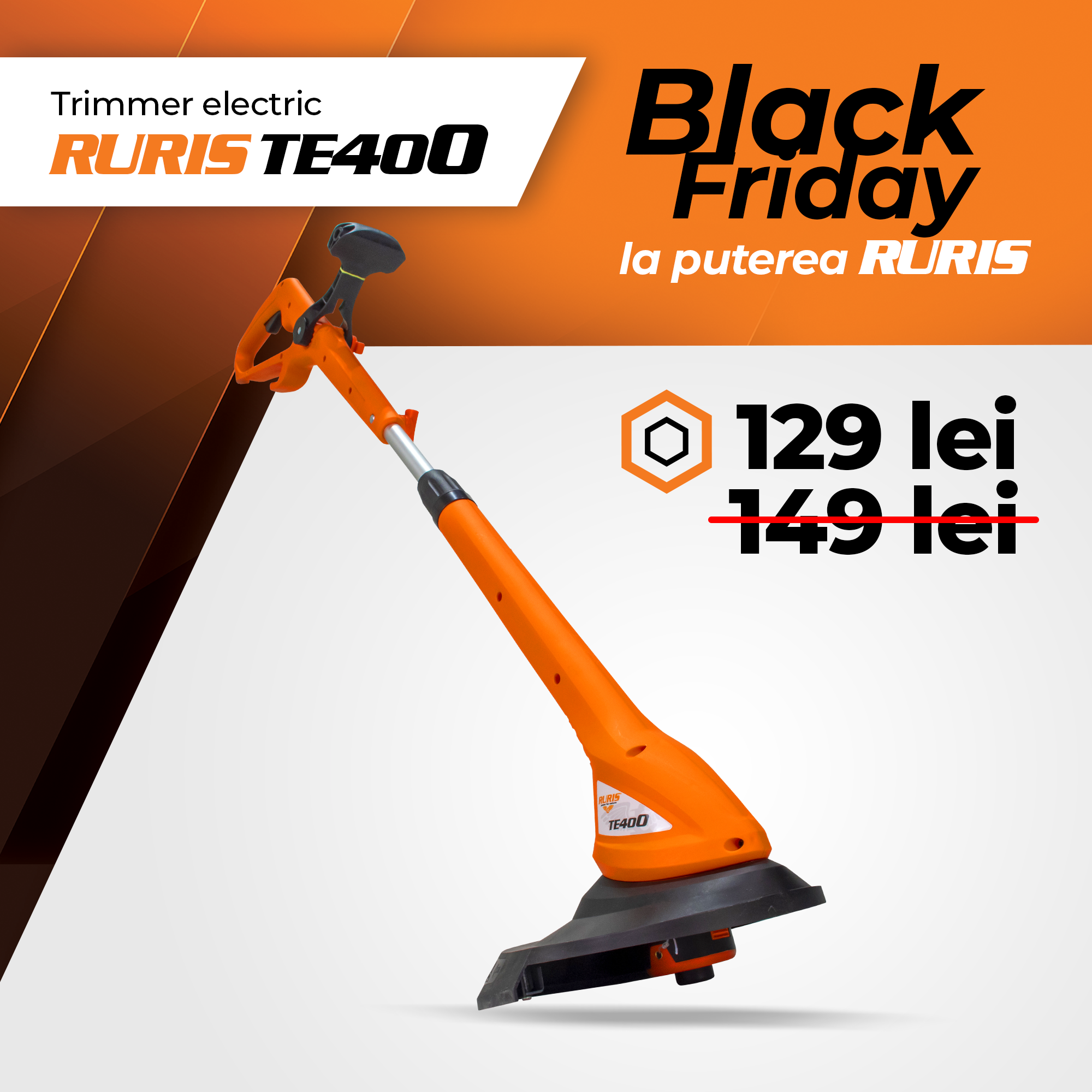 Trimmer electric RURIS TE400